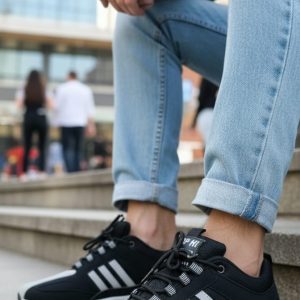 Super premium quality( black )sneakers rubber sool.