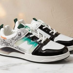 White multicolour artistic converse for casual sneakers for boys.