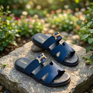 H- LINE essential blue colour slide for punjabi wear.