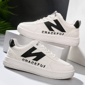 Ashthetics N (white) new sneakers lace free premium shoes for men.
