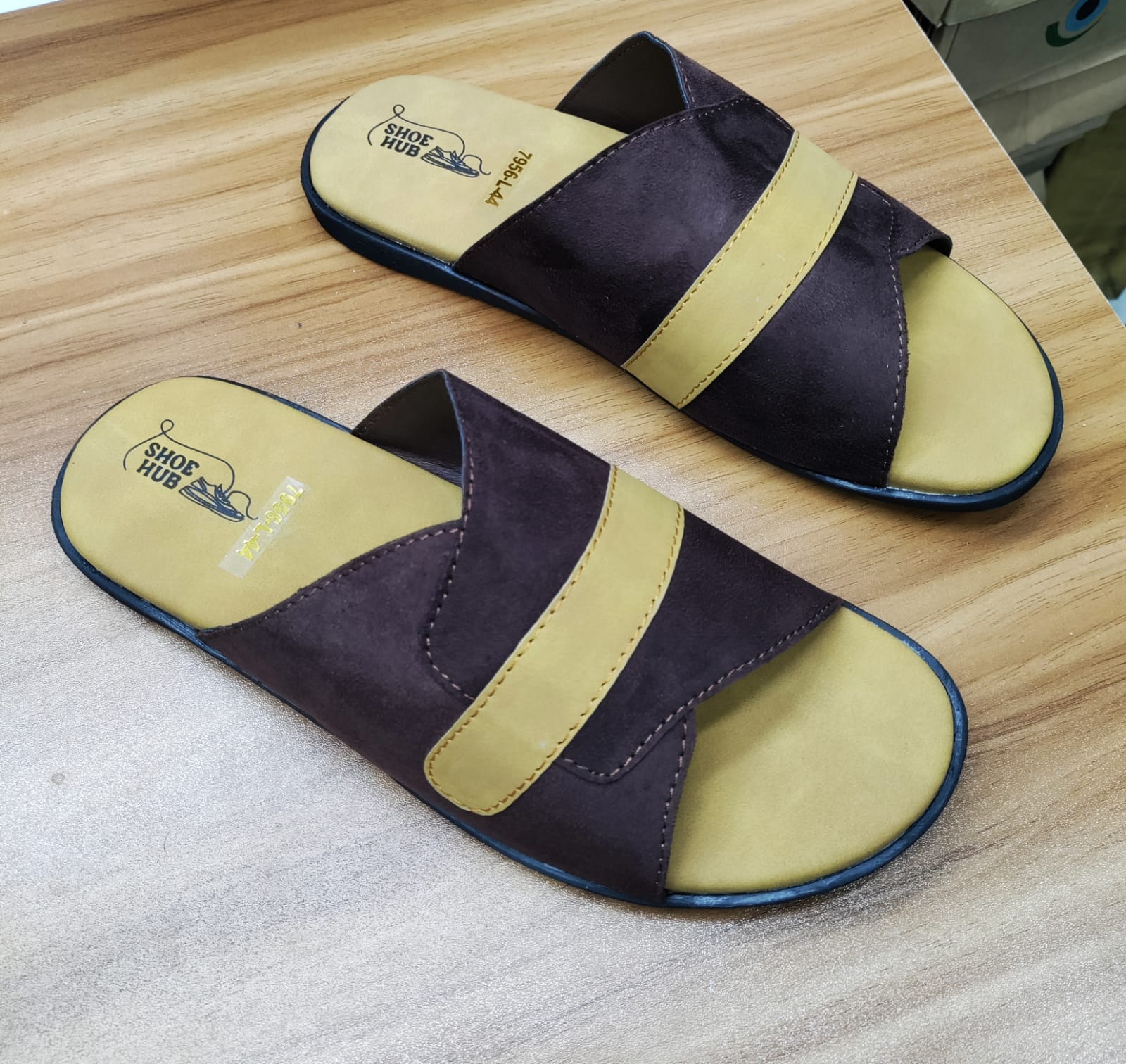mustard and cochlte new colour slide for punjabi wear. - Image 2