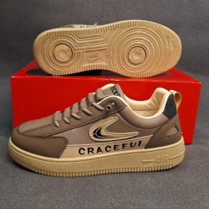 BROWN crace full chaina high quality lace free casual lightweight sneakers for men.