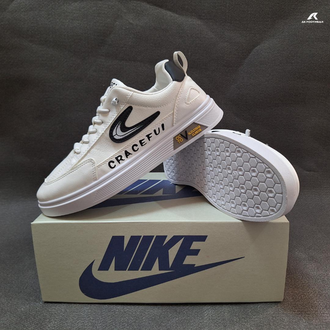 Ashtetic cracefull (white) new sneakers lace free premium shoes for men. - Image 5
