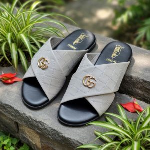 cross ash gg logo premium unique slides for men.