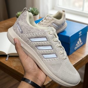 ADIDAS Rapid mesh light weight creamy beige shaded premium sneakers for men.