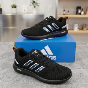 ADIDAS Rapid mesh light weight all( black ) shaded premium sneakers for men.