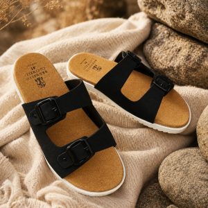 ARIZOONA swede leather premium (black) punjabi sandels for men.