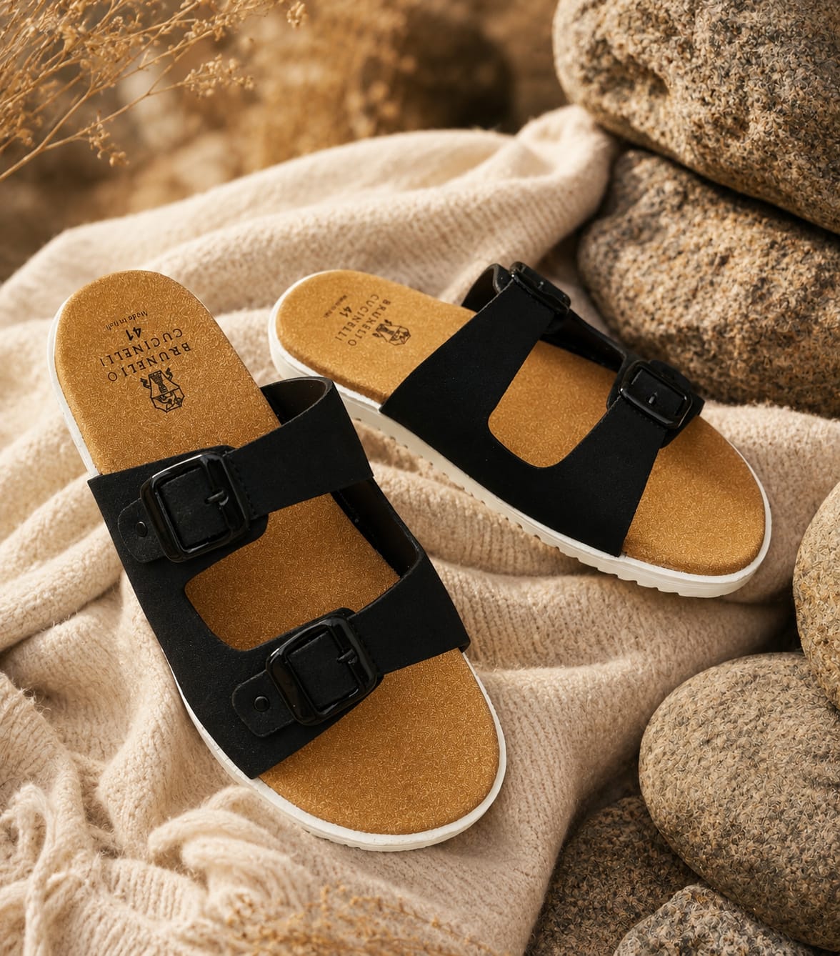 ARIZOONA swede leather premium (black) punjabi sandels for men.
