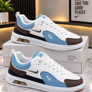 Banguard LIGHT BLUE  design lace free lightweight sneakers for men.